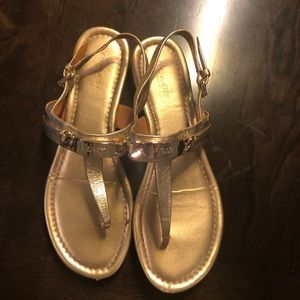 COACH Gold Sandals